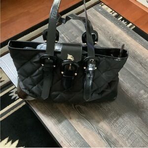 Burberry Padded Leather/ nylon Bag